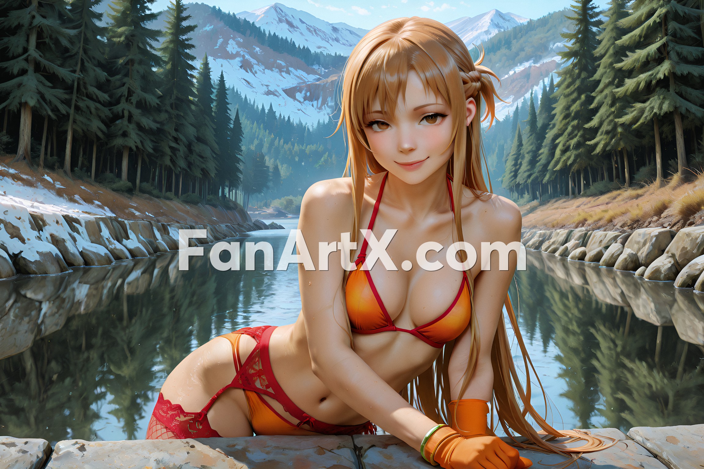 Sao Asuna Yuuki Fanart - Sword Art Online character 2973724